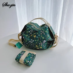 Foldable Cartoon Shopping Bag - Portable & Easy Storage Crossbody Handbag Gift (S)