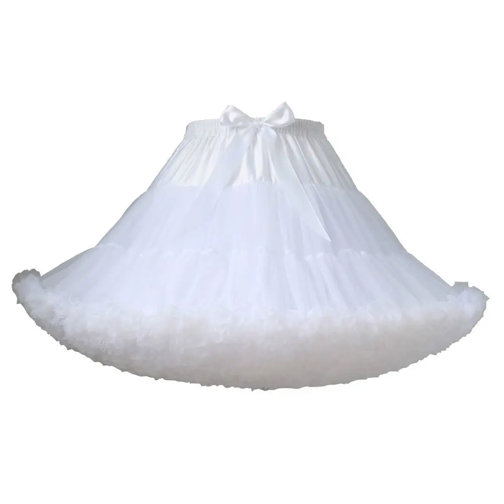 Adult Ordinary Standard Edition Monochrome Boneless Soft Girl Mesh Bubble Skirt Pleated Dance Ballet Tutu Crinoline