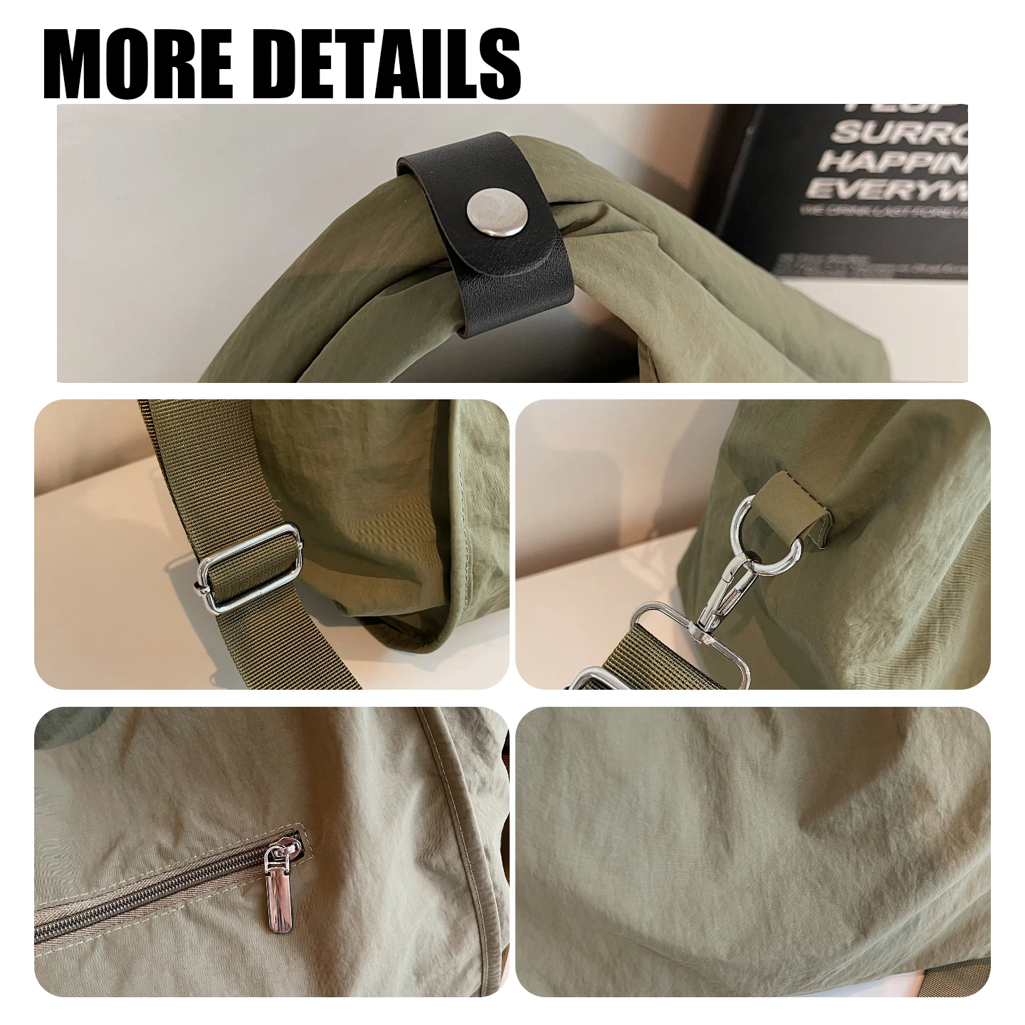 Niche Design Tote Bag for Women 2025 New Canvas Commuter Large-Capacity Shoulder Bag for College Students, Versatile for Classes, Shopping, and Vacations