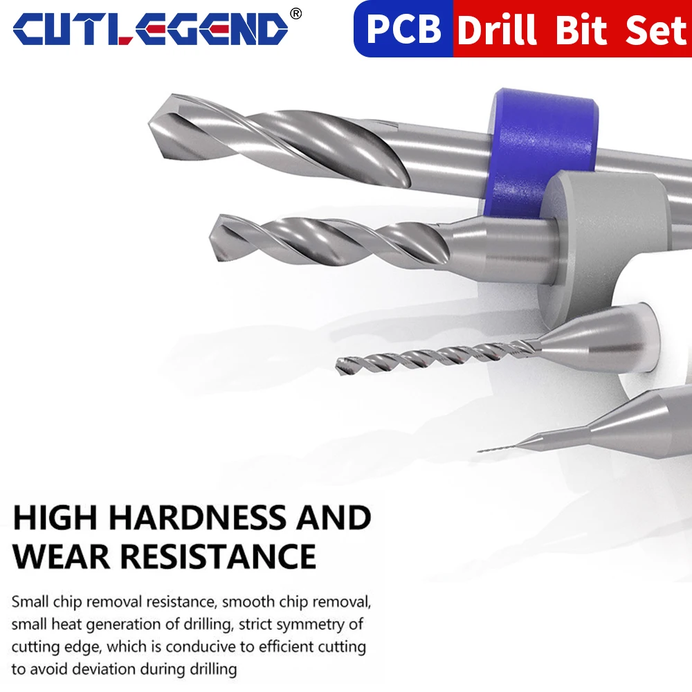 YWBL-WH 10 PCS Forets De Circuit Imprimé Mini Micro-forets
