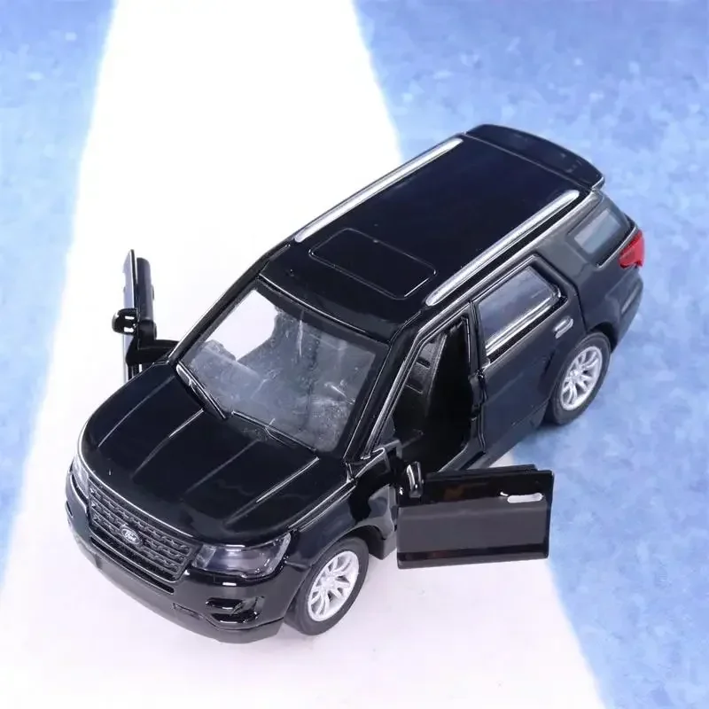 1:36 Explorer 높은 시뮬레이션 다이캐스트 금속 합금 모델 자동차 사운드 라이트 풀백 컬렉션 어린이 장난감 선물 P2