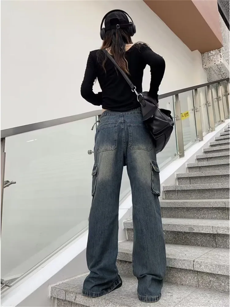 Straight Leg Pants Jeans For Women's Summer Thin Style New High Waisted Loose Skinny Horseshoe Pants For Small Flared Pants