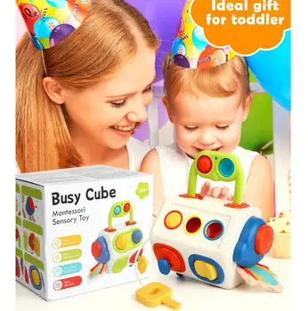 Montessori Busy Cube Toy 1
