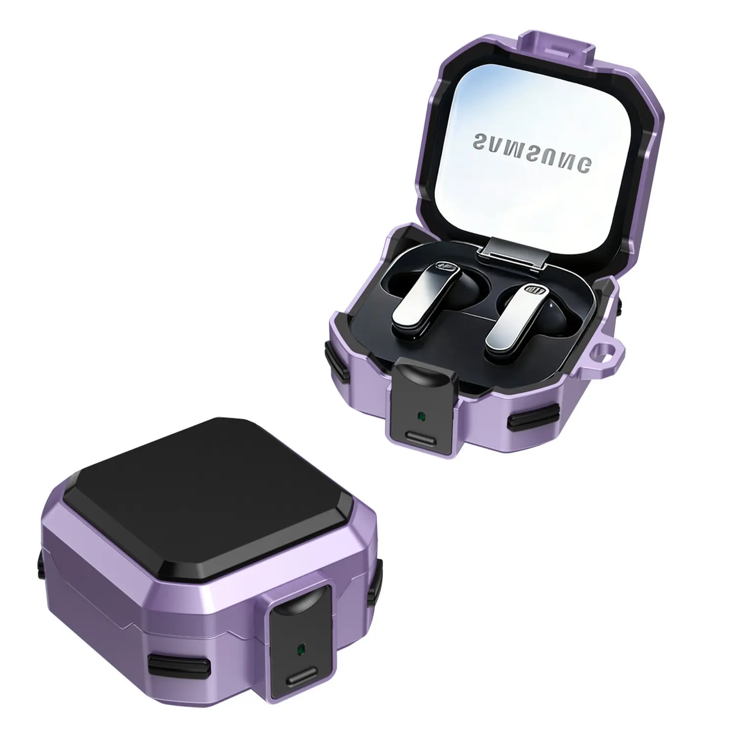Carbon Fiber Armor Anti-Fall Protective Earbud Case