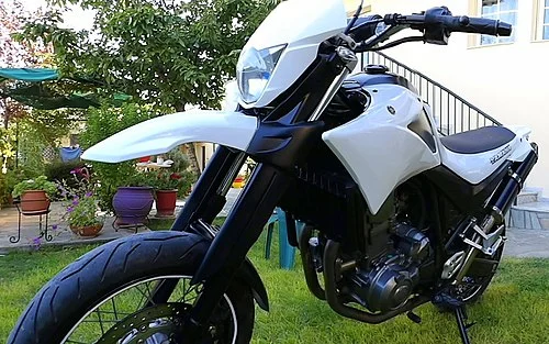 야마하 XT660X 2007 - 2014 XT 660 X 화이트 오토바이 쉘 좌우 부품 배트윙 페어링 바디워크 패널에 적합