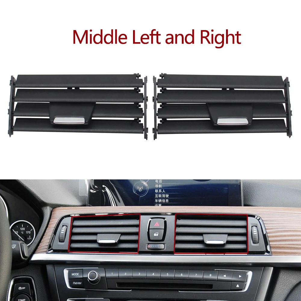 Cubre Rejillas Aire Acondicionado Fibra Carbono Para BMW Serie 3 F30 2013-2018 - 2 Piezas, Instalación Fácil