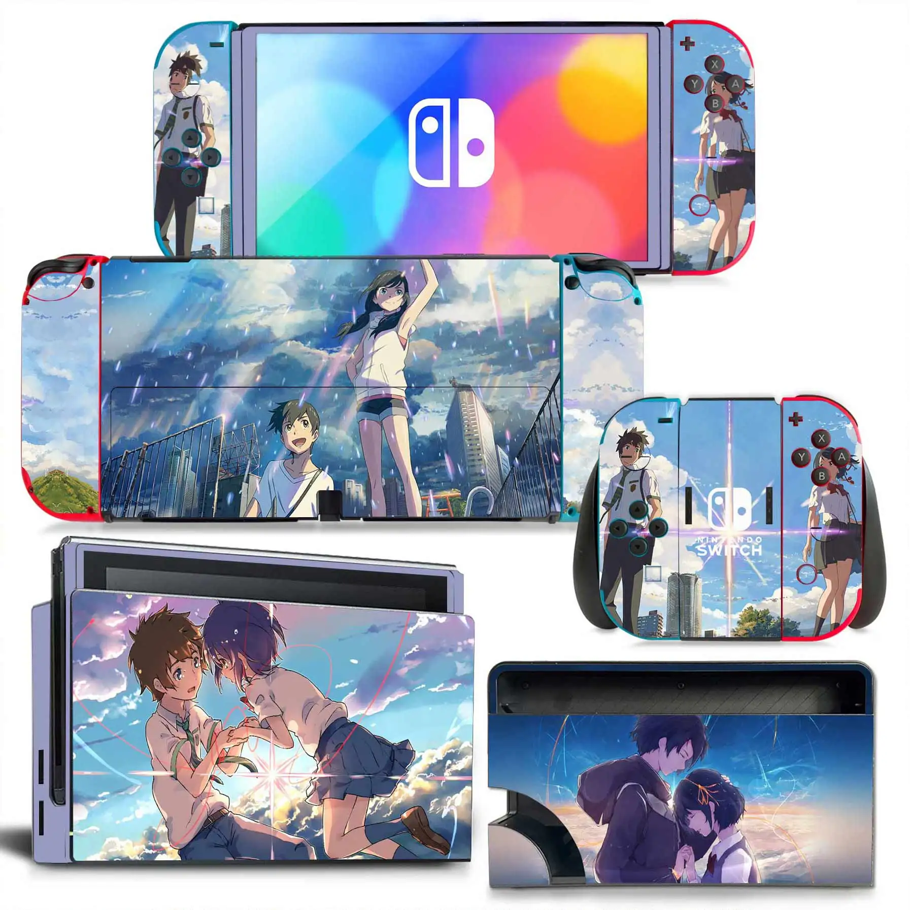 Your Name New Switch Skin Sticker NS Switch OLED stickers skins for  Switch Console and Joy-Con Controller Decal Vinyl 