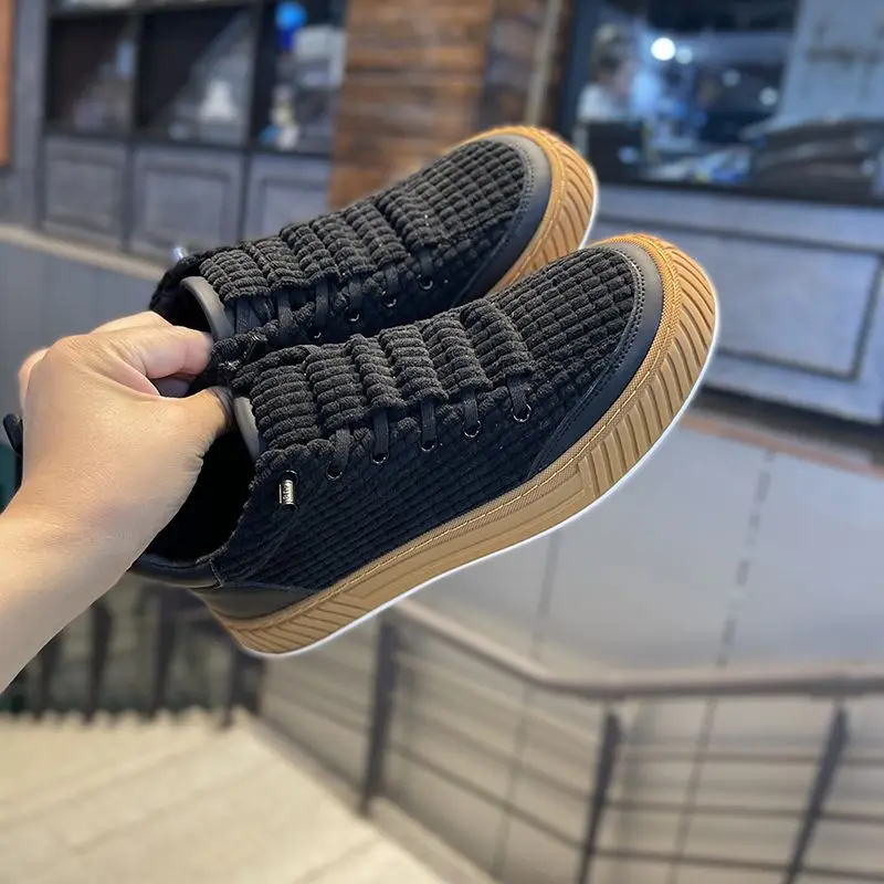 Platform Male Sneakers Lightweight Men Shoes Breathable Canvas Casual Shoes 2023 New Running Sport Shoes for Men Zapatillas Lona 5
