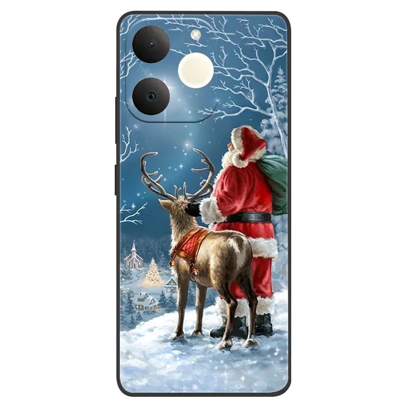 Christmas Edition Soft Silicone TPU Back Cover - Festive Phone Case Bumper
