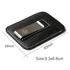 Thin Leather Money Clip Mini Wallet Men Credit Card Slot Slim Bills Metal Cash Clamp For Man Small Billfold Holder 6