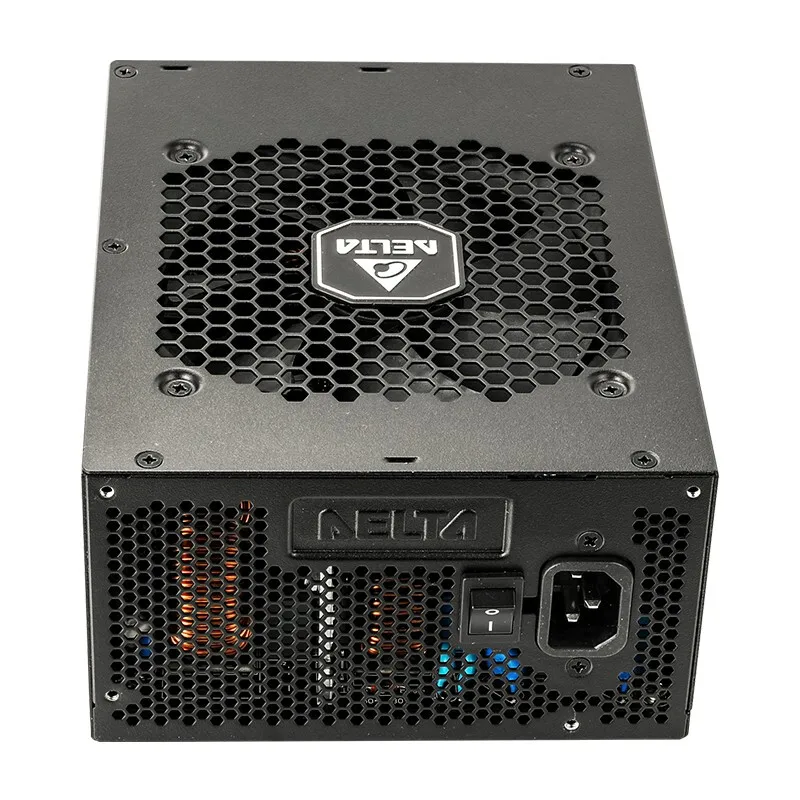 델타(델타) 정격 750W 전원 공급 장치 Mk750 골드 메달 풀 모드 데스크탑 컴퓨터 전원 공급 장치(더블 8핀/풀 전압/골드 메달 풀 모듈/싱글 12V 출력/10년 보증)