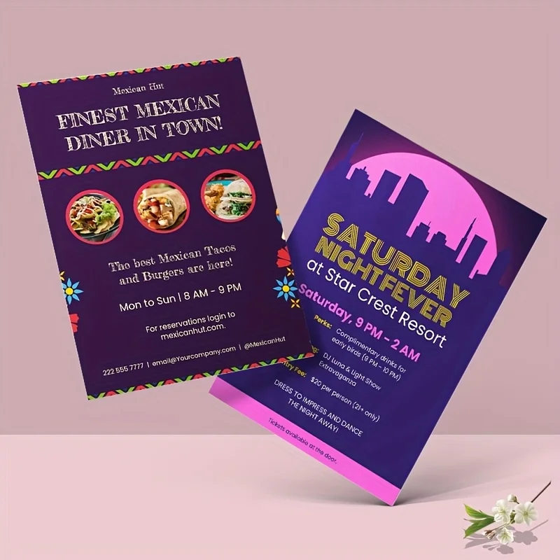 flyers A4 A5 A6 size 150gms paper printed poster color Advertising Flyer poster double sided