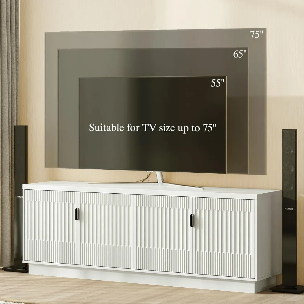 "Farmhouse TV Stand for 75" TV 6