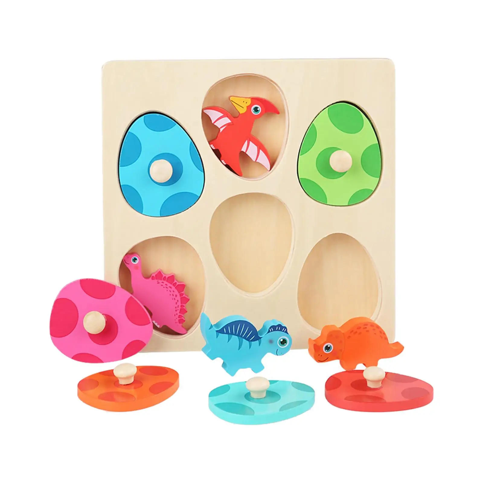

Деревянные пазлы-Динозавры, развивающая игрушка, пазлы для раннего обучения для мальчиков и девочек, подарок для детей 1, 2, 3 лет