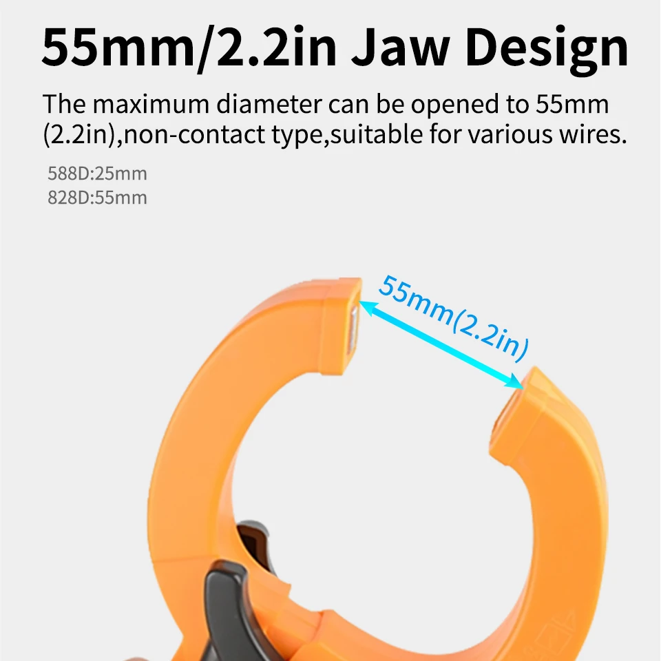 Digital Clamp Meter AC DC Auto Rang 600A Current Clamp True RMS Multimeter Ammeter Voltage Tester Ohm Capacitance NCV digital multimeter clamp meter