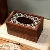 Wooden Tissue Box，Home Living Room Dining Room Desktop Decoration Wooden Cover Tissue Box 4