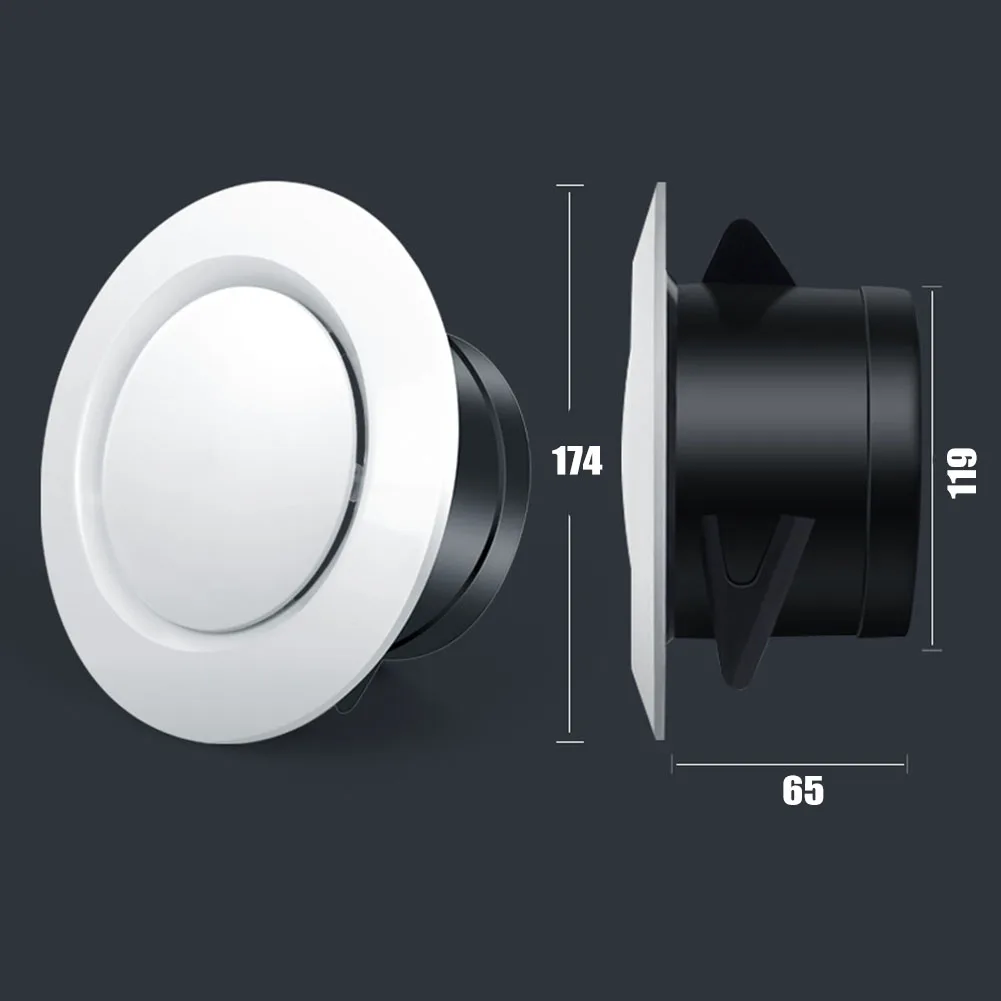 Exhaust Hood ABS Air Vent 75mm 100mm 125mm Extract Valve Grille Round Diffuser Ducting Ventilation Cover Air Volume Cooling Vent ducting ventilation cover air vent grille ventilation grille air vent cover