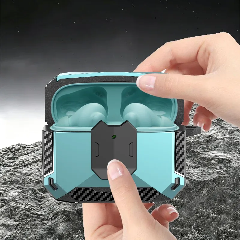 Carbon Fiber Protective Case with Secure Lock and Hook