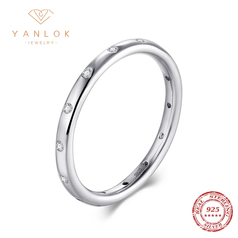 Anello A Forma Di V In Argento Sterling 925, Impilabile, Rotondo