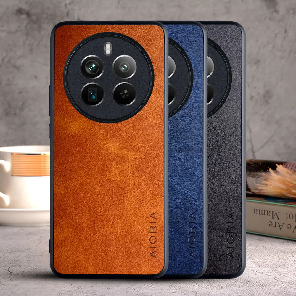 Luxury Vintage Leather Case for OPPO Realme - Premium Protective Cover