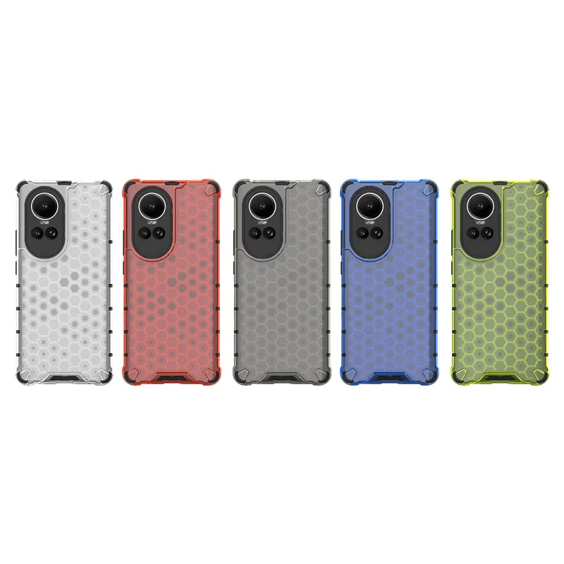 Suitable for Oppo Reno10 phone case, Oppo Reno10 Pro Plus cover, honeycomb bumper protective phone case, Oppo Reno10 Pro+Funda phone case_voghion.com