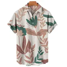 

2022 New Arrival Men's Shirts Men Hawaiian Camicias Casual One Button Wild Shirts 3D Printed Short-sleeve Beach Blouses Tops 5XL