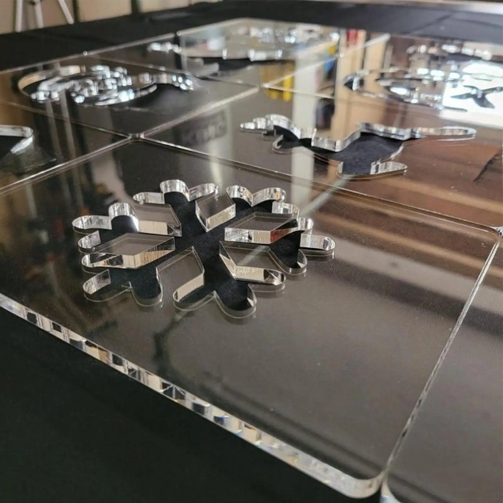 Christmas Stencil Woodworking Stencils Festive Snowflake Acrylic Templates For Woodworking For Men Women Boys Youth Teens Wife