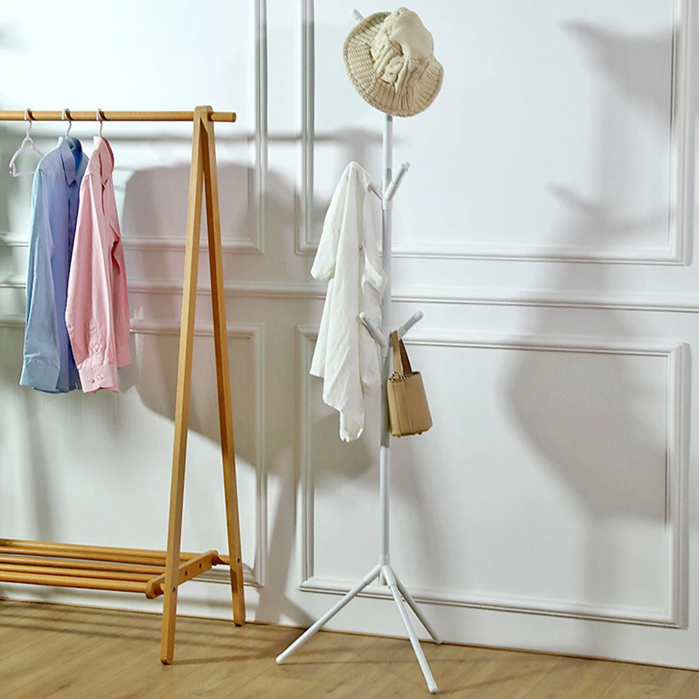 1PC Simple Tree Design Floor Clothing Rack Easy Assembly 3D Storage Home Organizer