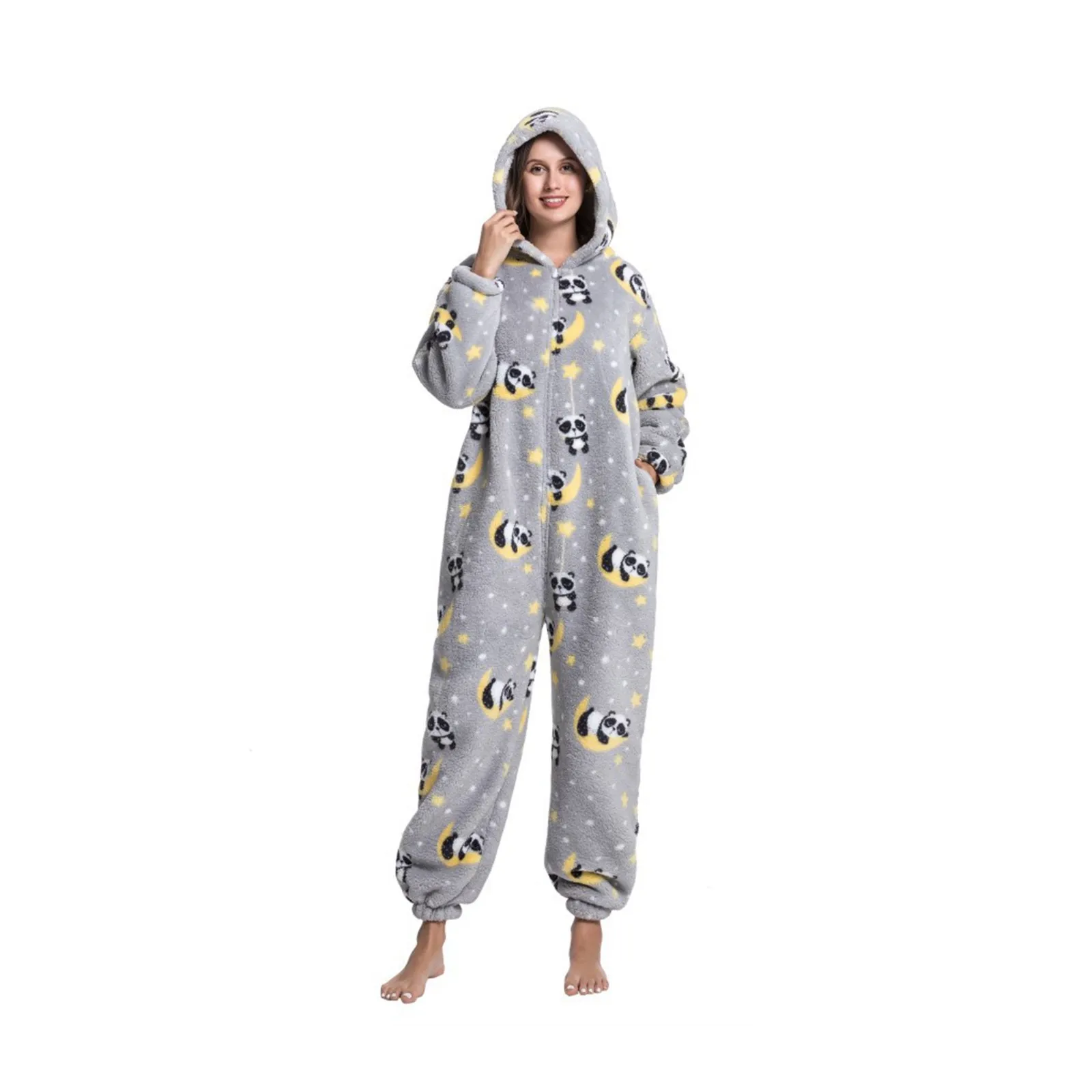 Super Long Oversized Winter Sherpa Blanket Plush Flannel Warm Family Matching Hoodie Christmas Homewear Avocado Women Sleepwear