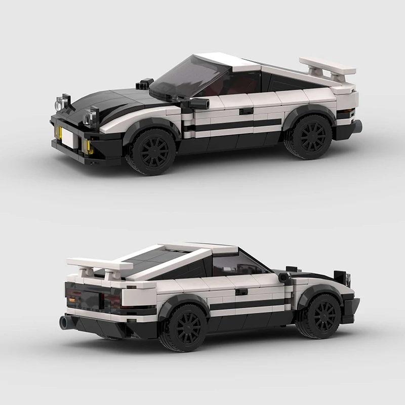 Moc City Car Vehicle Speed Champion Racer ae86 M3 M8 Building Blocks Brick R34 RX-7 Racing Super Technique Creative Garage Toys 6