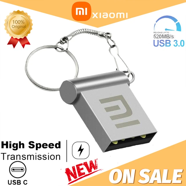 Xiaomi 2TO Clé USB 3.0 portable en métal haute vitesse, mémoire