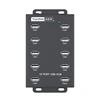 Sipolar A-300 metal Industrial USB 2.0 HUB 10 ports High-Power USB HUB for Mining with 12V5A power adapter 1