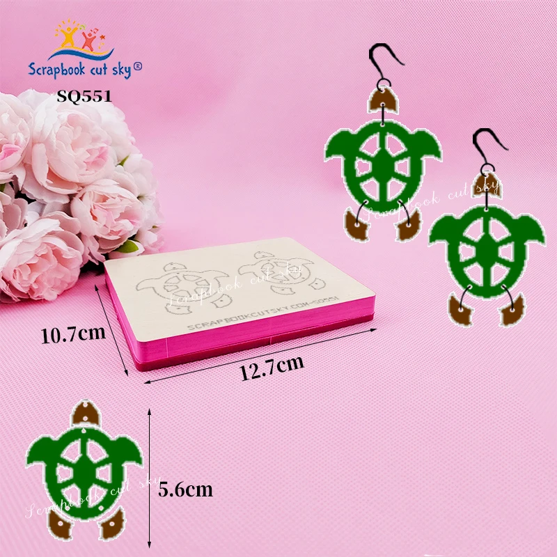 

ScrapbookCutSky-SQ551 новые серьги, деревянный нож для резки, используется с машиной