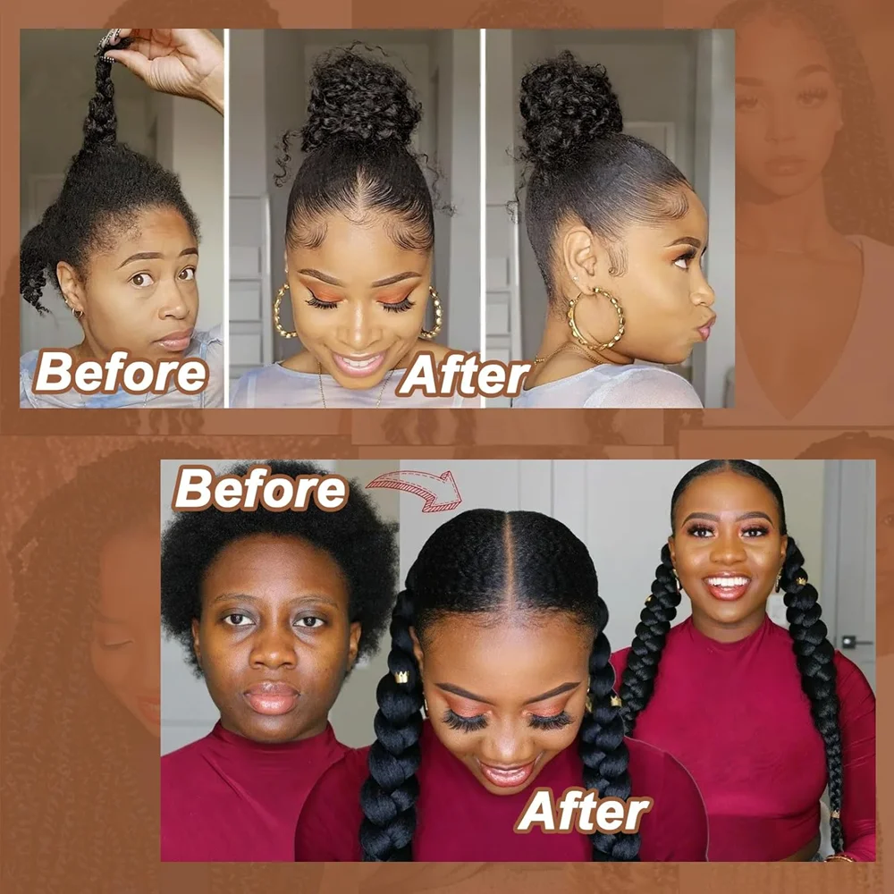 26inch Kinky straight Vixen Crochet Bundles crochet hair 1/2/3packs Yaki Premium Synthetic Fibers for black women Hair Extension