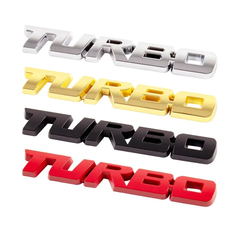 범용 3D 금속 문자 자동차 스타일링 터보 부스트, 로딩 부스트 엠블럼 배지 스티커, 데칼 자동차 액세서리, 1 개