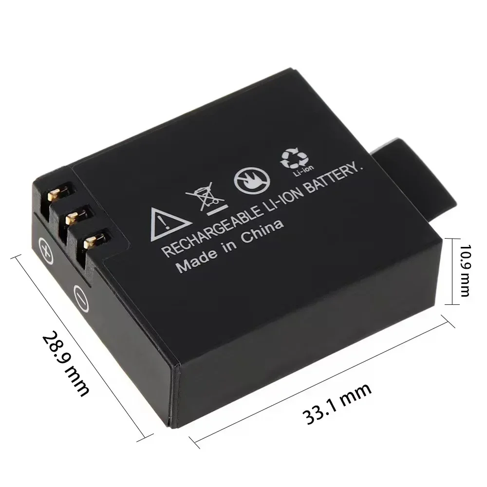 Chargeur de batteries pour GoPro Hero 12 11 10 9 avec câble USB