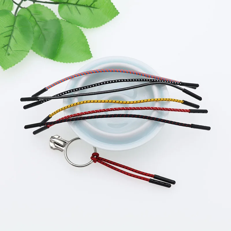 컬러 로프 지퍼 풀 풀러 픽서, 지퍼 코드 엔드, 여행 가방 배낭 액세서리, 지퍼 태그, DIY 지퍼 헤드 코드 스트랩, 7 개