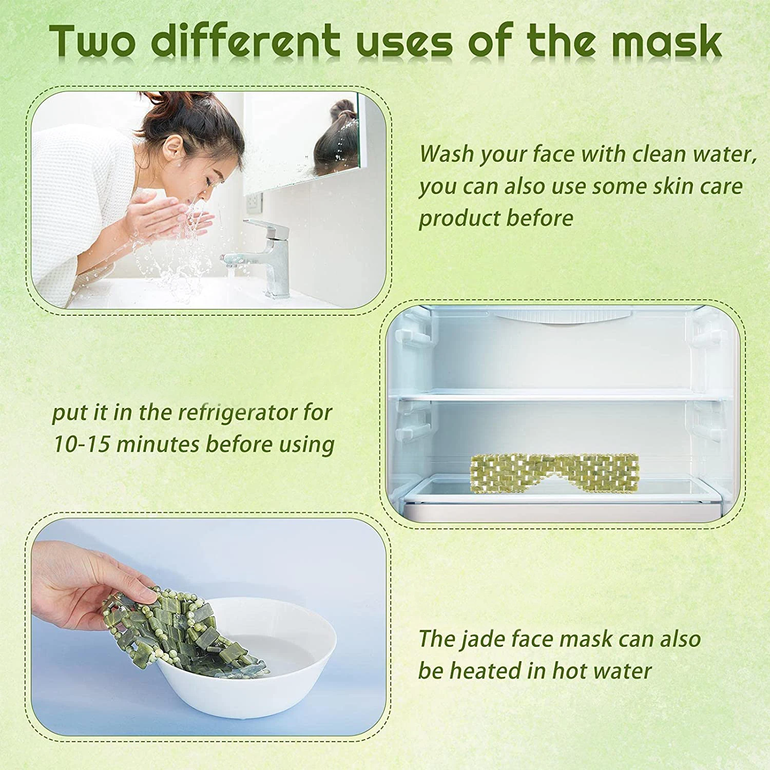 Natural Jade Face & Eye Mask 3