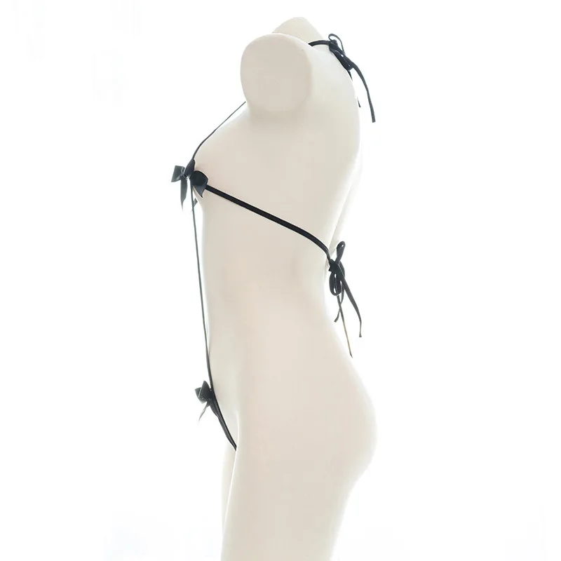 Bikini Sexy striped straps Lingerie cosplay bat black Mini Bikini Erotic cosplay Costumes Underwear Set women cosplay costume