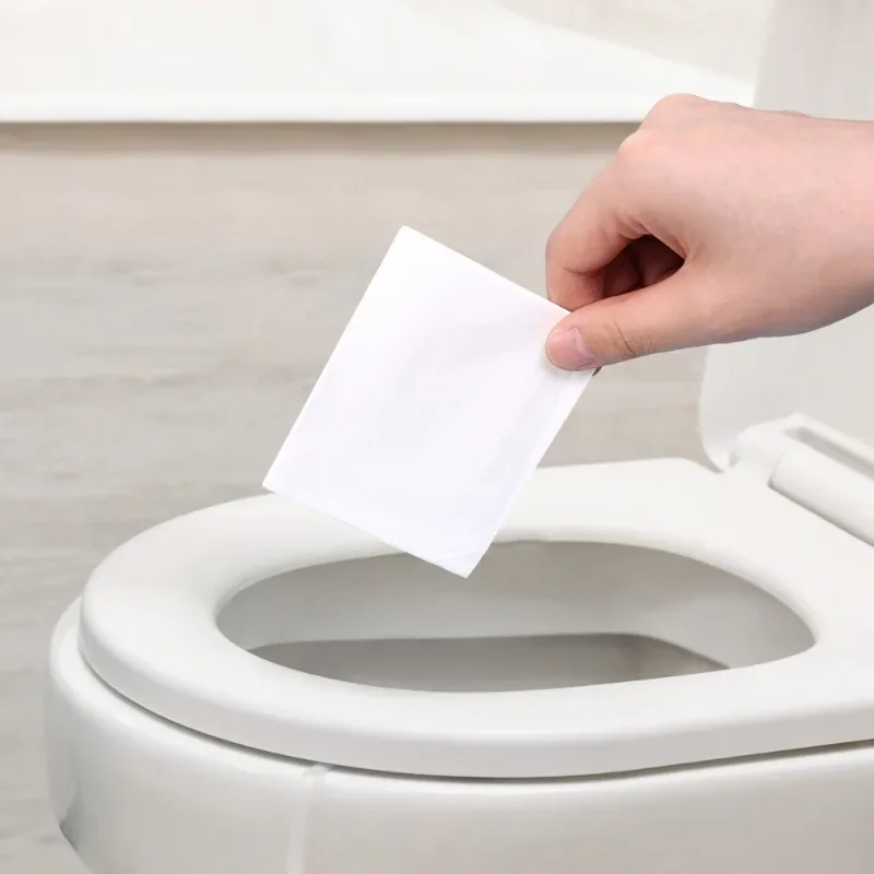 8-50PCS Portable Disposable Toilet Seat Covers Type Travel Camping Hotel Bathroom Accessories Paper Waterproof Soluble Water 3