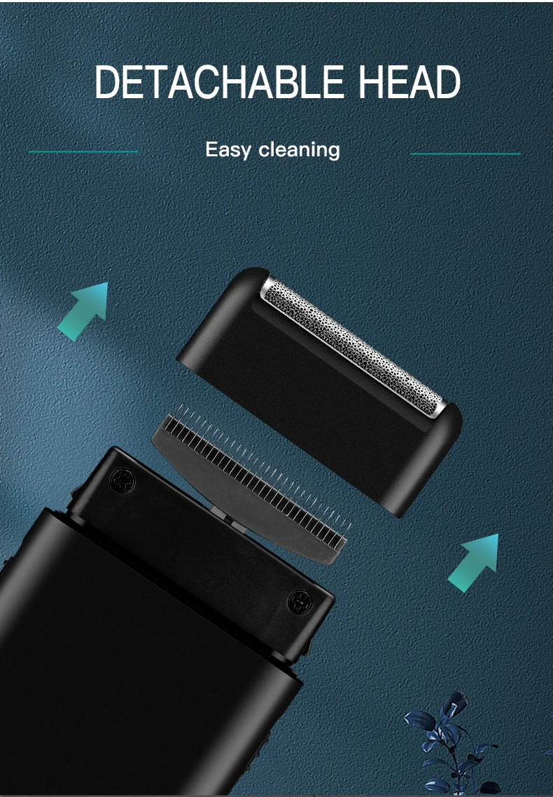 Vgr Rasoir Électrique Professionnel Portable Pour Barbe Et Visage_voghion.com