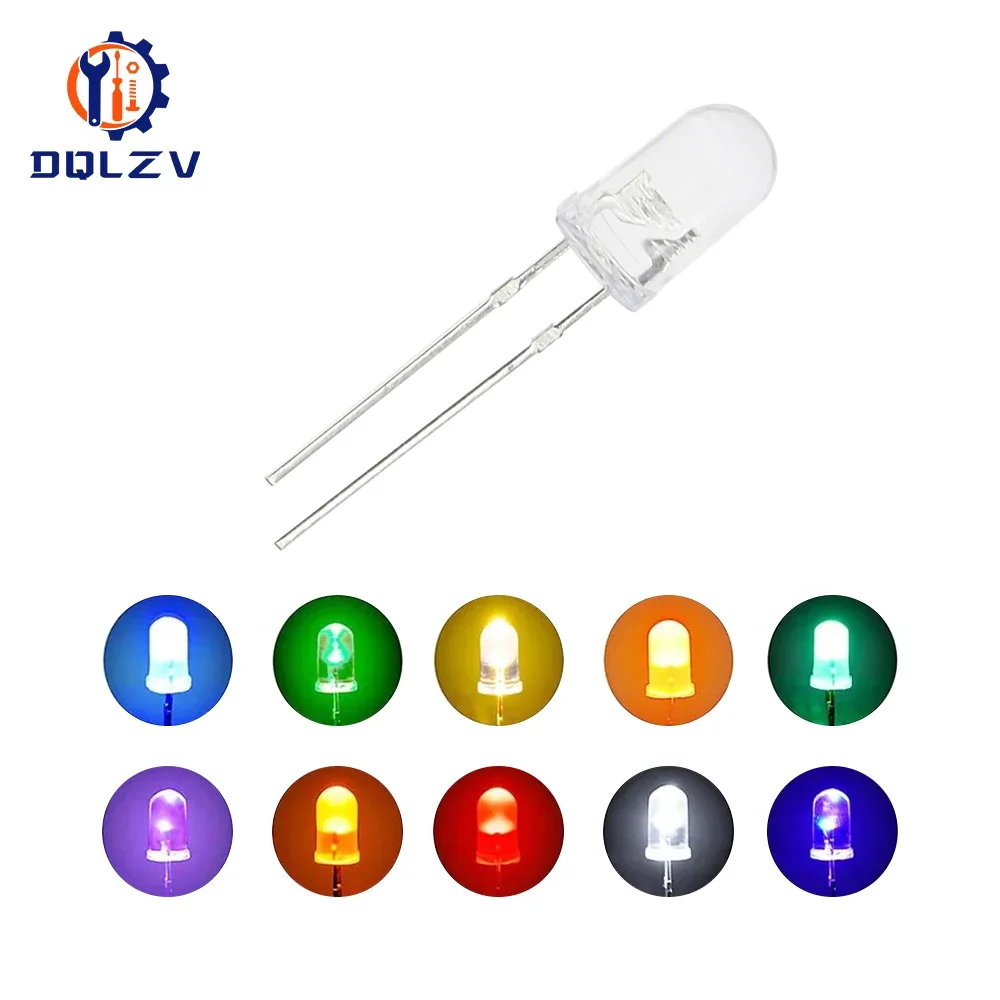 TransparentRound5mmsuperbrightwaterclearGreenRedwhiteYellowBlueLightLEDbulbsemittingdiodeF5-AliExpress39