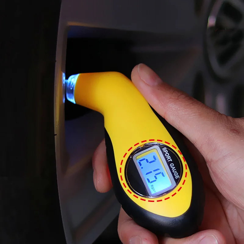 Portable Car Tire Pressure Gauge High precision Meter Digital Display