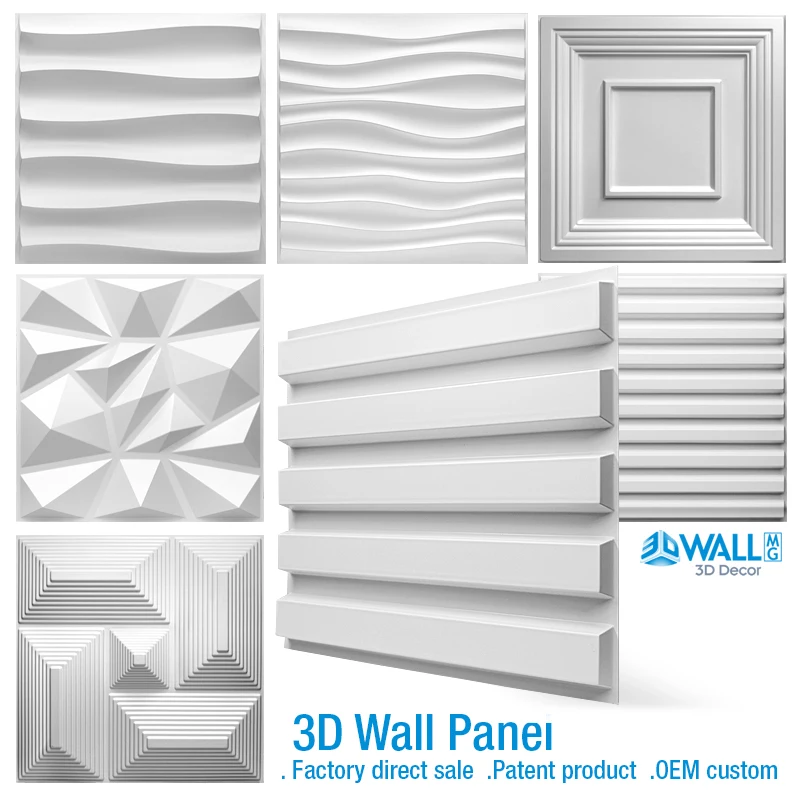 30x30 ซม.3D Art Wall แผงพื้นหลังตกแต่งภายนอก 3D แกะสลักนูน 3D Wa Pearlescent สีสันงานแต่งงานตกแต่งวอลล์เปเปอร์ 1