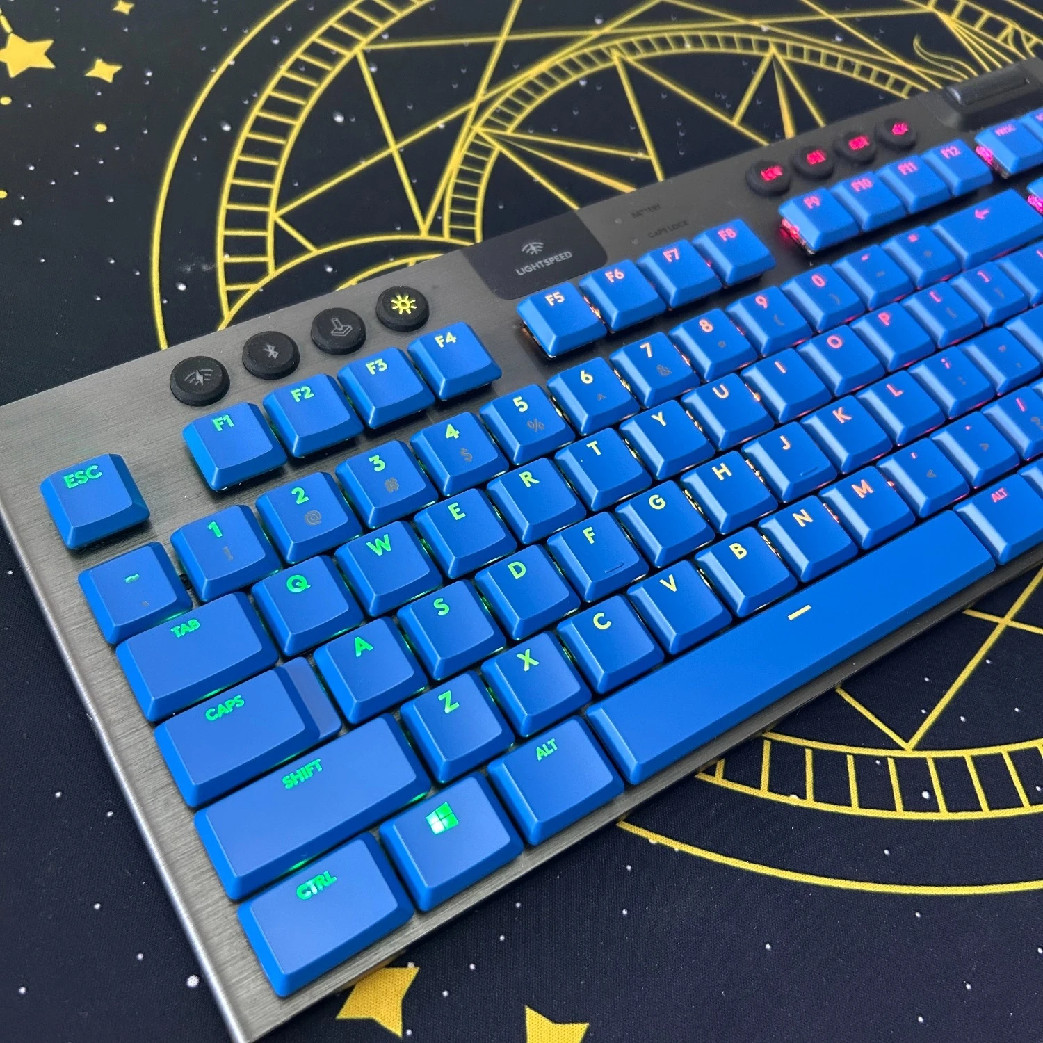 Logitech G915TKL G915 G913 G815 G813 키보드 용 백라이트 키캡-111 전체 키 교체 DIY 컬러 키캡