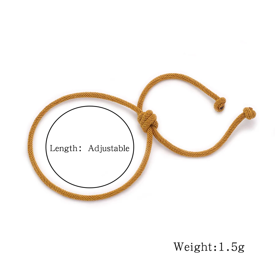 Adjustable Rope Bracelet for Men and Women Handmade Lucky Cord Chain