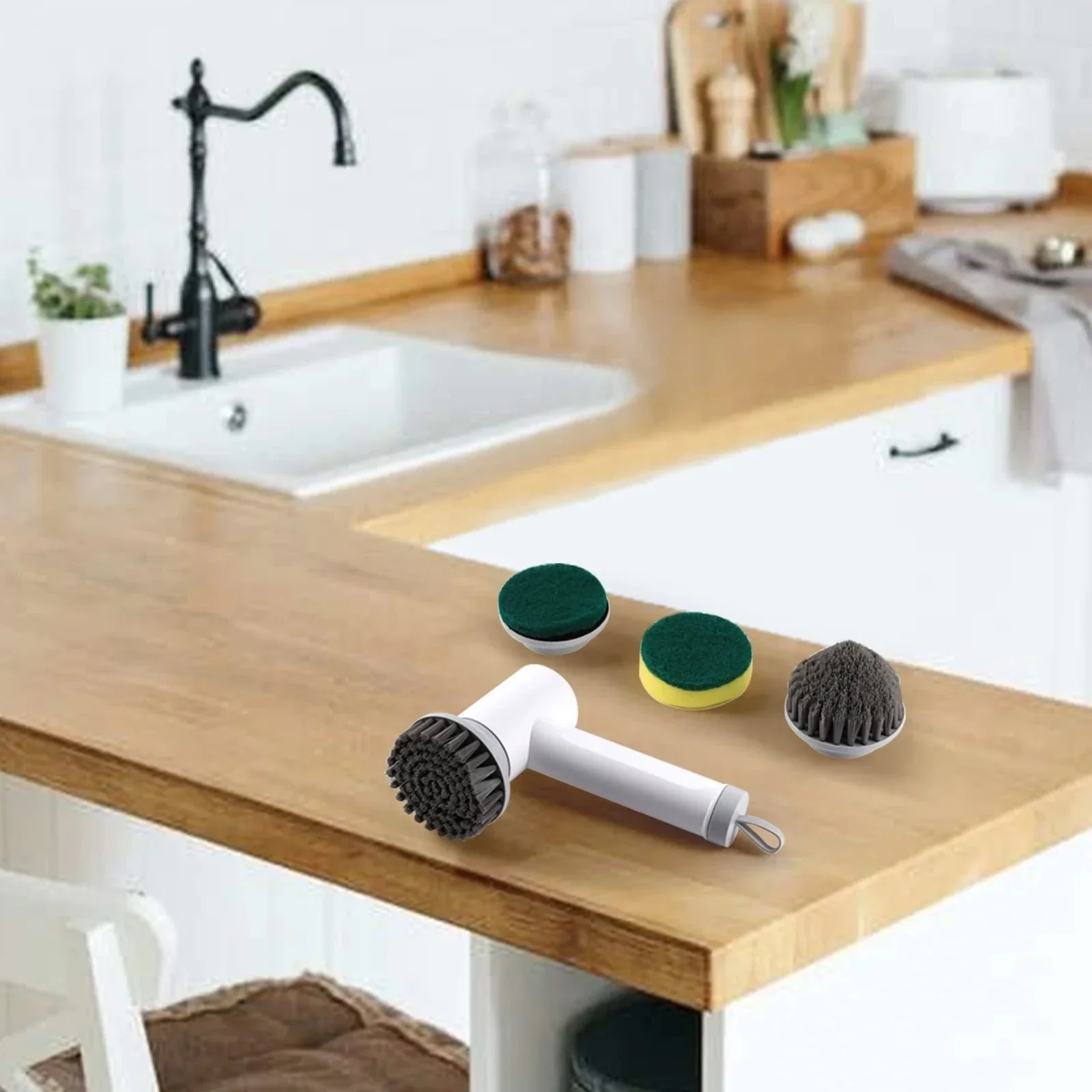 Xiaoda Wireless Electric Cleaning Brush Housework Kitchen Dishwashing Brush Bathtub Tile Professional Cleaning