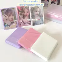 MINKYS  ice Cream Color 50pcs/pack Kpop Toploader Card Bag Photocard Sleeves Idol Photo Cards Protective Storage Bag 1