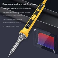 100W Electric Soldering Iron LCD Welding Tool Adjustable Temperature Ceramic Heater Soldering Iron Head Pencil Tips Repair Tools 2