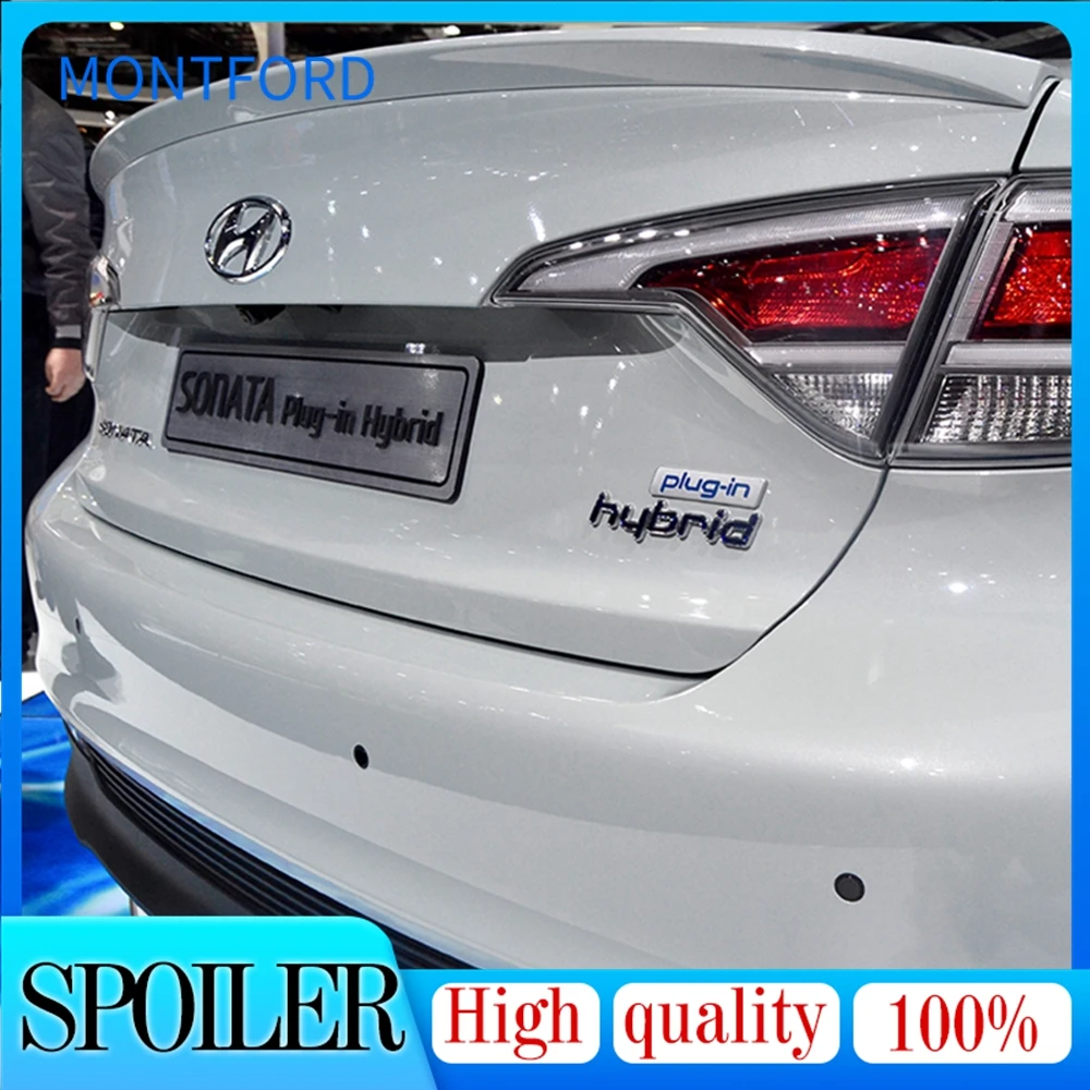 

For Hyundai Sonata 2014 2015 2016 ABS Plastic Tail Trunk Lip Boot Wing Unpainted Primer Color Rear Roof Spoiler Car Accessories